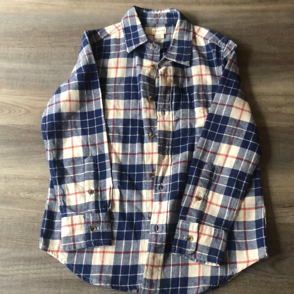 Crewcuts button down flannel shirt